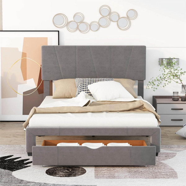 Ebern Designs Tavo Upholstered Platform Storage Bed Wayfair